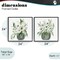 Stupell Industries White Anemone Vases 2pc Framed Giclee Set, design by Lucille Price